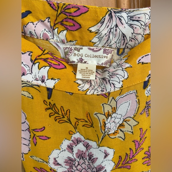 Square neck smock dress in floral print - Picture 2 of 3